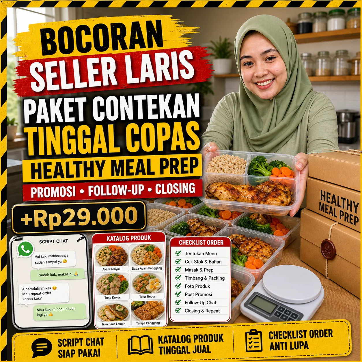 Bocoran Seller Laris untuk penjual Healthy Meal Prep
